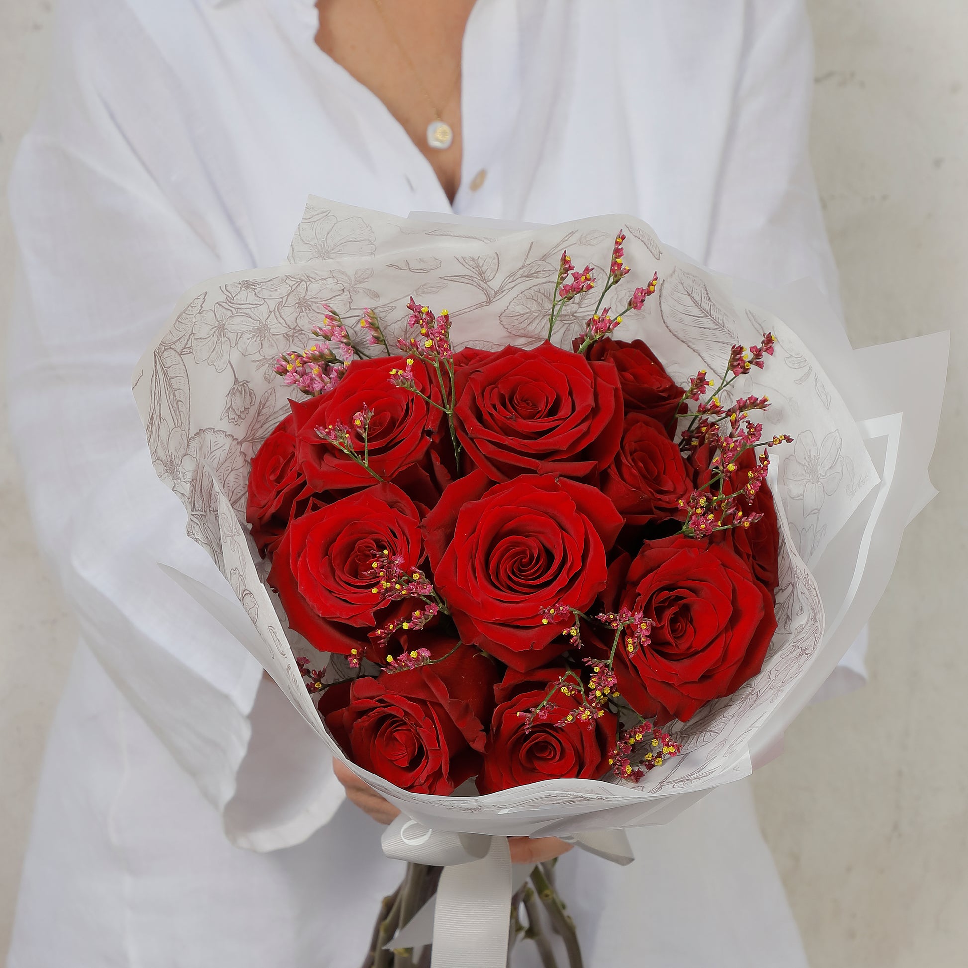 Ramo rosas rojas – Florería Orleans